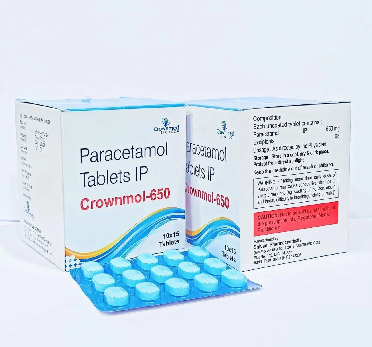 CROWNMOL-650 TAB packaging