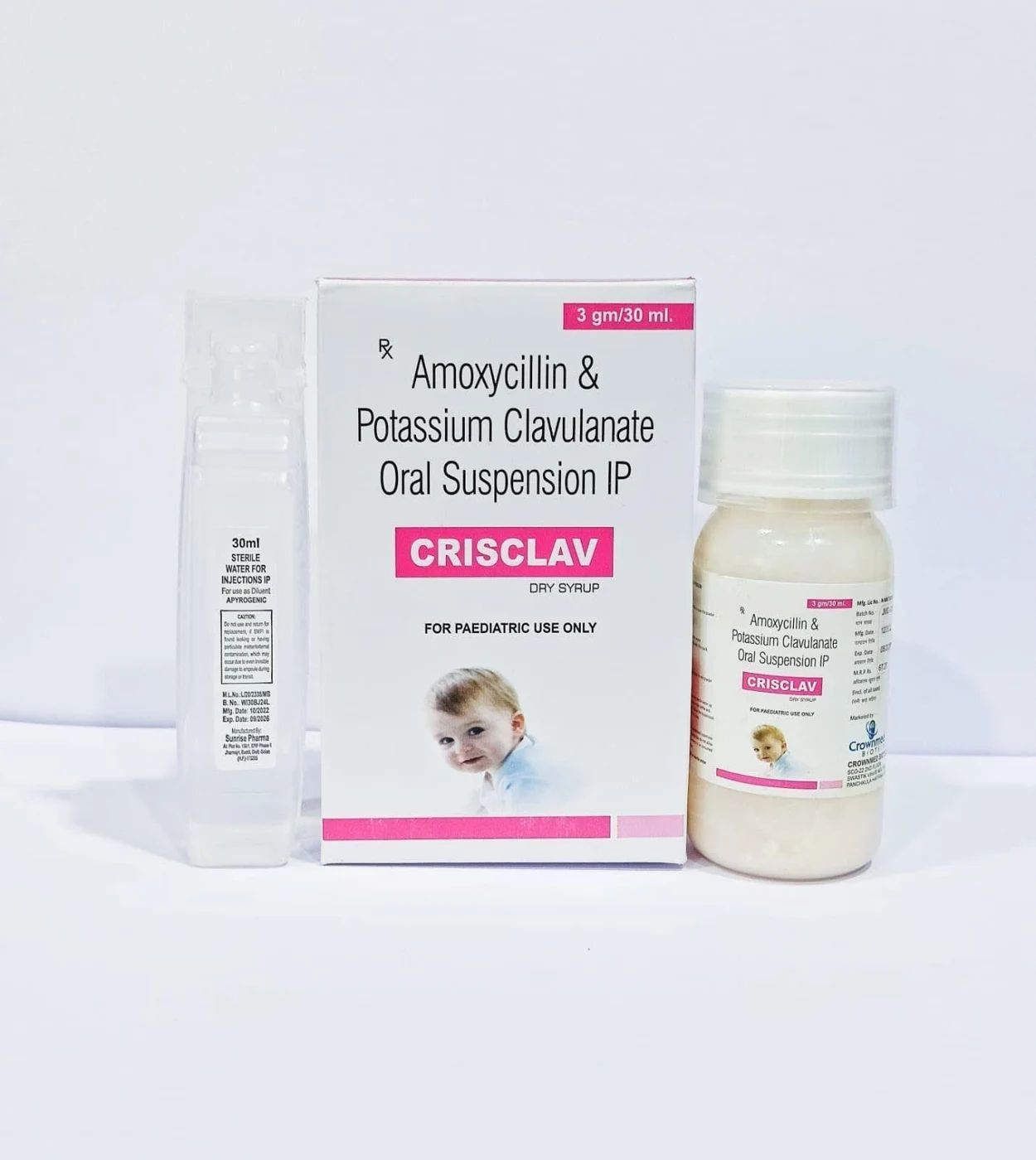 CRISCLAV DRY SYRUP packaging