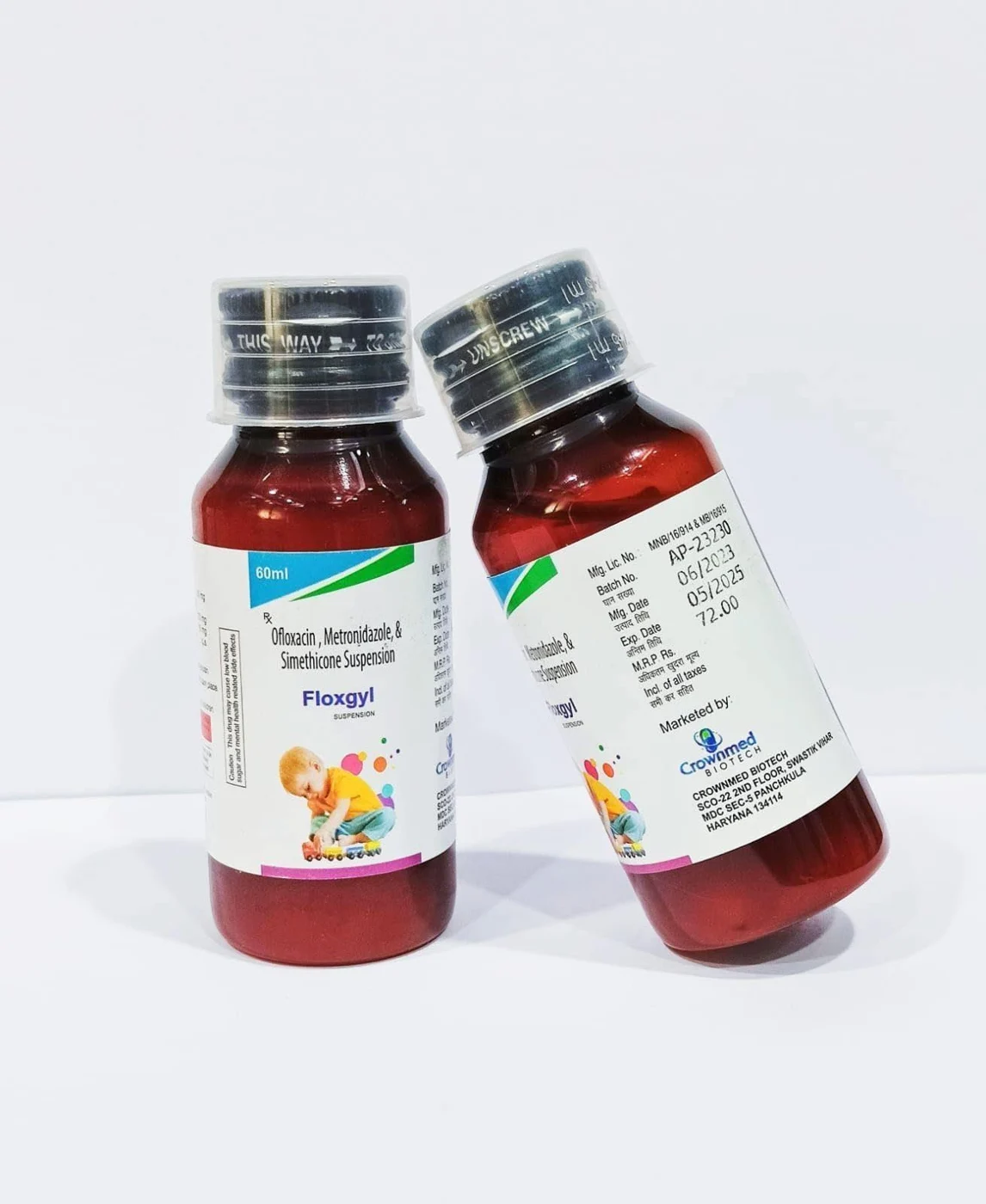 FLOXGYL SUSP packaging