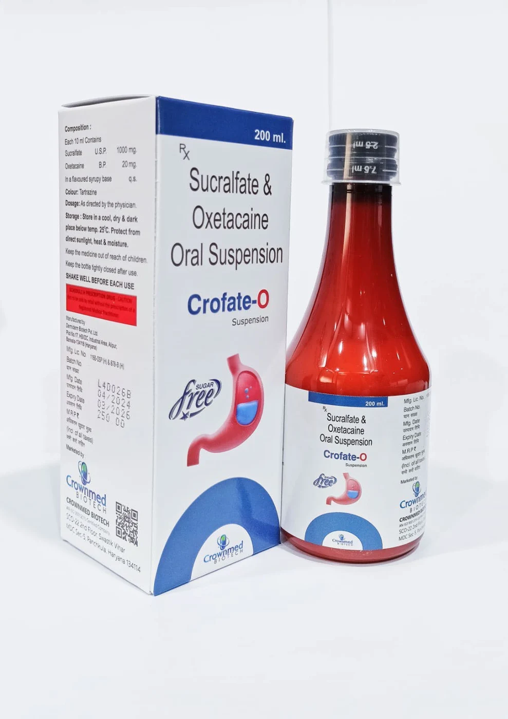 CROFATE-O SYRUP packaging