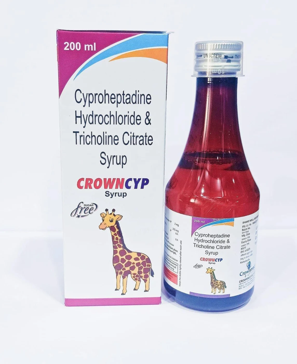 CROWNCYP SYRUP packaging