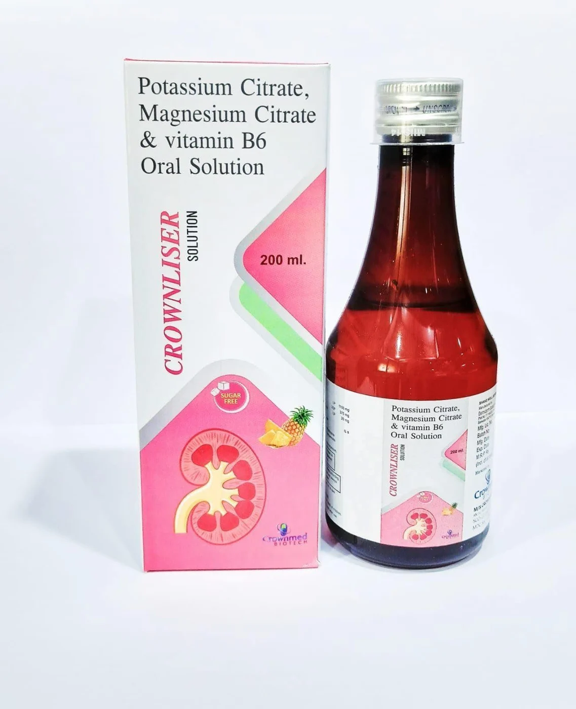 CROWNLISER SYRUP packaging