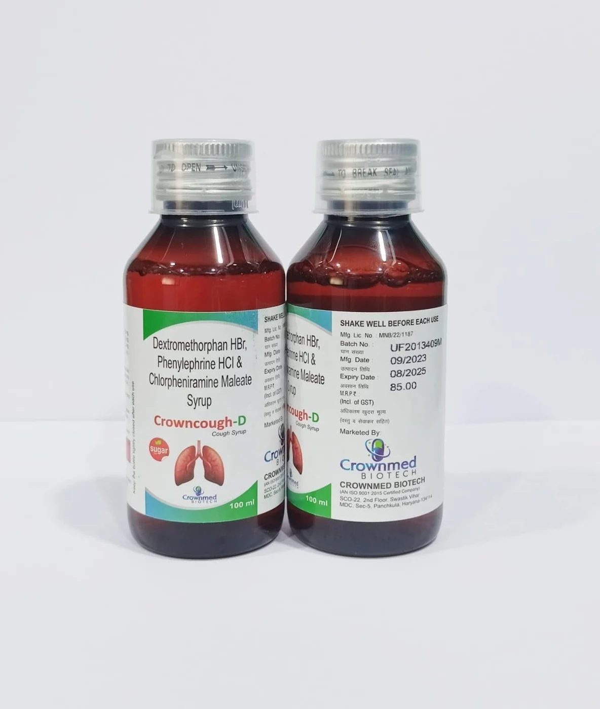 CROWNCOUGH-D SYRUP packaging